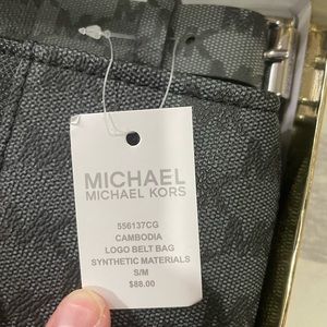 Michael Kors black belt bag